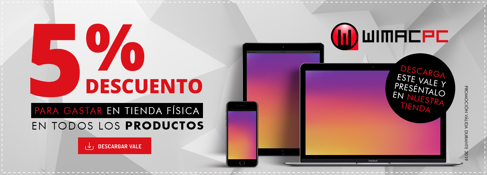 Bono 5% de descuento